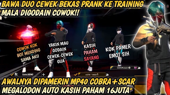 BAWA DUO CEWEK BEKAS PRANK KE TRAINING MALA DI GODAIN COWOK PAMER MP40 COBRA!! AUTO KASIH PAHAM