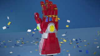 Perakitan blok penyusun yang imersif, Lego Nano Infinity Gauntlet