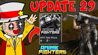 CONFIRMADO!! UPDATE 29 ANIME FIGHTERS SIMULATOR ROBLOX *BERSERK* ANIVERSARIO *ACTUALIZACION*