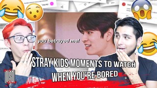 Stray Kids moments to watch when you're bored | NSD REACTION