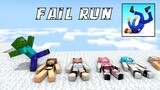 Monster School : FAIL RUN CHALLENGE - Minecraft Animation