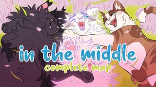 IN THE MIDDLE 🌸 Complete Feathertail/Nightcloud/Leafpool AU MAP