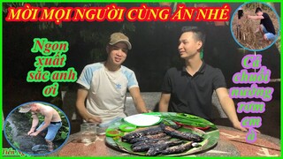 Tiến Nguyễn || Ẩm Thực - Minh Hòa và Tiến Nguyễn Làm Món Cá Chuối Đồng Nướng Rơm Siêu Ngon