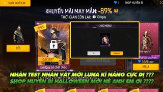 Free Fire | Hướng dẫn anh em nhận nhân vật mới test kĩ năng phát hiện shop huyền bí halloween