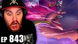 One Piece Episode 843 REACTION | The Castle Collapses! The Straw Hat's Great Escape Begins!