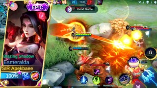 SKIN EPIC ESMERALDA BLAZING SHADOW WAJIB BELI KERANA EFEK YANG LUAR BIASA !! ENEMY TERNGANGA !! MLBB