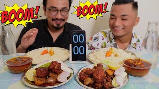 LOCAL CHICKEN CURRY EATING CHALLENGE || NORTH EAST INDIA STYLE CHICKEN CURRY EATING SHOW || MUKBANG