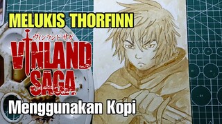Cara Melukis Thorfinn Anime Vindland Saga Menggunakan Kopi