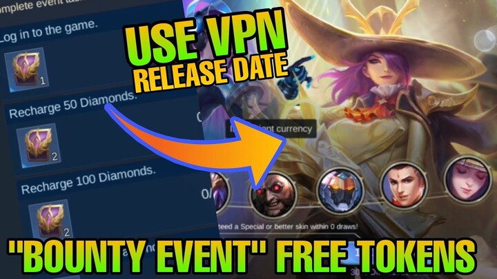 Lesly Legend Skin "Bounty Hunter" Event | Free Tokens Phase 1 & Phase 2 Event | MLBB