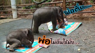 พ่อตื่นมาเล่นกับนู๋หน่อย