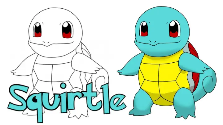 Menggambar Squirtle - Pokemon (Timelapse Drawing) by OST ANIME ID.