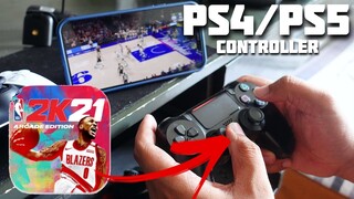 NBA 2K21 Mobile Edition Playing on PS5 or PS4 Controller