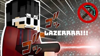 Using LASER MINER in Minecraft (Tagalog)