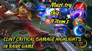 Clint Highlight Gameplay In Rank Game