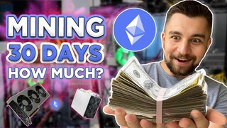 How much MONEY did I EARN Mining Ethereum for 30 days?!