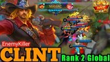 Maniac World Rank No.2 Clint | Full gameplay by EnemyKiller | Mobile Legeds Bang Bang