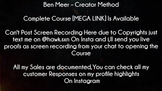 Ben Meer Course Creator Method download