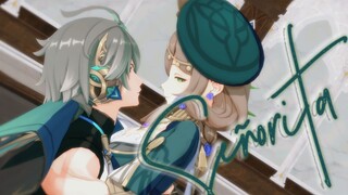 【原神MMD*4K】Señorita❤艾尔海森&丽莎❤温柔聪明的学姐谁不爱呢