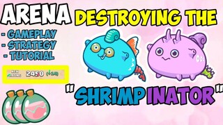 DESTROYING SHRIMPINATOR ON 2,4K+ MMR USING BBP (BIRD,BEAST,PLANT) AXIE INFINITY 16MINUTES ARENA!