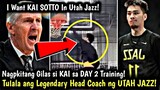 Pinakitaan ng SLUM DUNK ni KAI SOTTO ang Legendary Head Coach ng UTAH JAZZ sa DAY 2 Training!