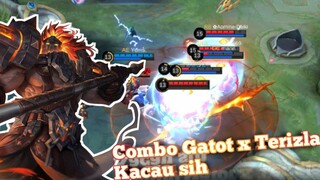 Combo maut Gatot x Terizla !? Auto pecah !? jngn kumpul dekat mereka - Mobile Legends