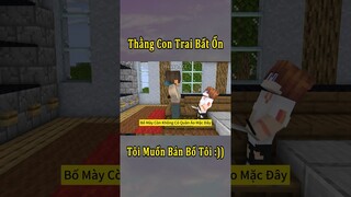 Thằng Con Trai Bất Ổn Nhất Minecraft Của Anh Đen Xì Xì 🤣 #shorts