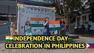 INDEPENDENCE DAY CELEBRATION IN PHILIPPINES| INDIAN  STUDENTS IN PHILIPPINES\\ INDIAN FLAG HOSTING