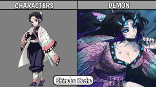 Demon Slayer Characters as Demons