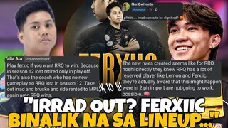 IRRAD OUT? RRQ IBINALIK NA ANG DATI NILANG JUNGLER? NEW RULES GAMIT NA GAMIT NG RRQ? SAYANG BUYOUT?!