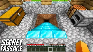 I found a SECRET PASSAGE in VILLAGE HOUSE in Minecraft ! Who LIVES in the SECRET HOUSE ?