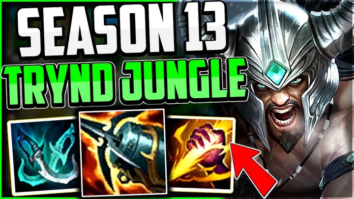TRYNDAMERE JUNGLE ROUTE FOR FREE WINS👌 - Tryndamere Jungle Season 13 League of Legends Guide