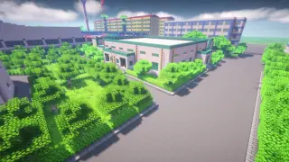 [Minecraft] Restoration Of Campus Landscape In The Game