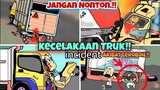 kecelakaan mobil Truk fuso,Truk muatan dan truck kontainer~truk oleng kecelakaan | kartun lucu