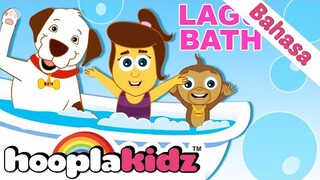 Lagu Mandi | Bath Song | Lagu Anak Anak| HooplaKidz Bahasa