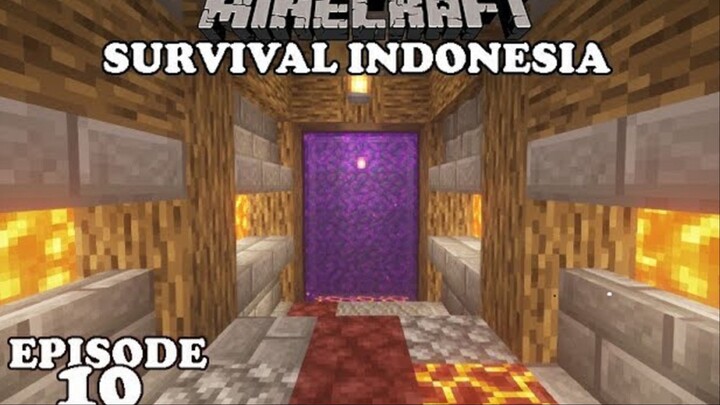 Membuat Nether Portal Cuy - MINECRAFT SURVIVAL INDONESIA (10)