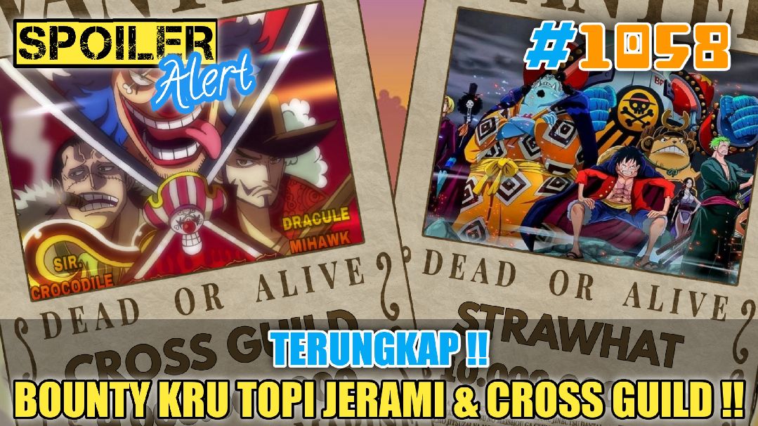 One Piece Chapter 1058 Spoilers: Mihawk & Strawhat Pirates New Bounties  Revealed