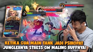 JADI INI RASANYA JADI TANK PSIKOPAT!! MAMPUS GW BIKIN GA FARMING NI JUNGLER