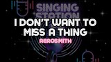 I DON'T WANT TO MISS A THING - AEROSMITH | Karaoke Version