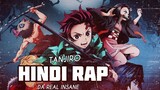 Tanjiro Rap Song | insane ft. Sora senju | ( Hindi Anime Rap ) [Demon slayer]