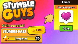 *NEW* Stumble Guys PASS OPENING + HUG EMOTE IS BACK