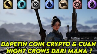 DAPETIN COIN CRYPTO DAN CUAN DI NIGHT CROWS DARI MANA ? MARI KITA BAHAS ! !  - NIGHT CROWS NFT/P2E