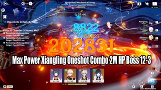 Max Power Xiangling Yelan Oneshot Combo 2M HP Boss 2.7 12-3 - When You Don't Need a Real DPS