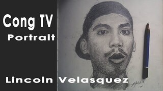 Cong TV Portrait - Graphite pencil on paper