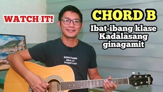 Chord B | IBAT-IBANG KLASE NA KADALASANG GINAGAMIT