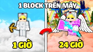 TÔ GÀ THỬ THÁCH 24H SINH TỒN 1 BLOCK TRÊN 1000 TẦNG MÂY TRONG MINECRAFT*TÔ GÀ SINH TỒN 1 BLOCK MÂY