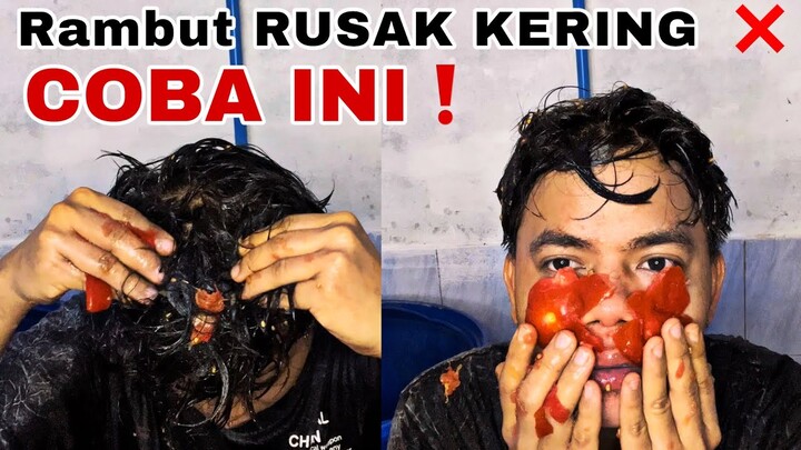 cara mengatasi rambut rusak dan kering | secara alami