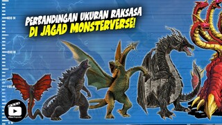 PERBANDINGAN UKURAN PARA TITAN RAKSASA MONSTERVERSE, Ada yang Sampai Mencakar Langit?