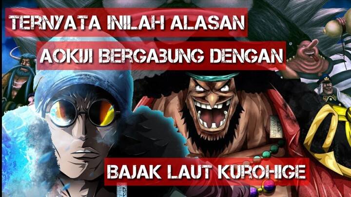 Rencana Aokiji. Inilah Alasan Aokiji bergabung dengan bajak laut kurohige