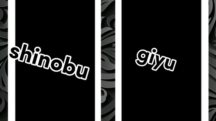 shinobu × giyu