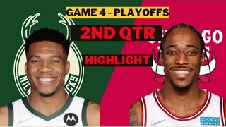 Milwaukee Bucks vs Chicago Bulls 2nd Highlights game 4 playoffs April 24th | 2022 NBA Season